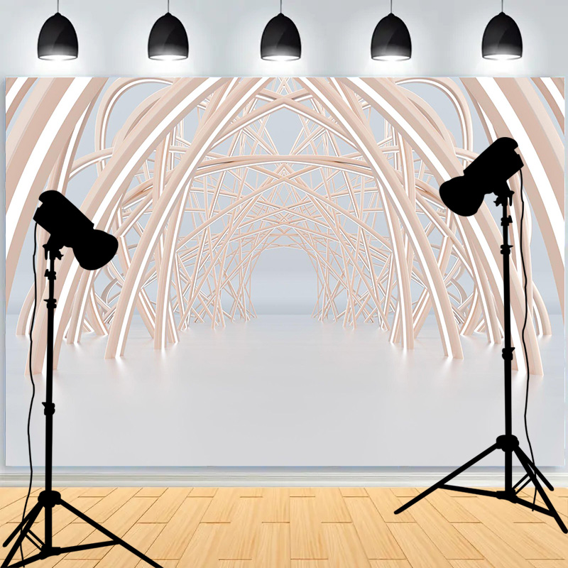Photography Lighting For Portraits - Indoor Stage Gradient Tones Halo Lighting