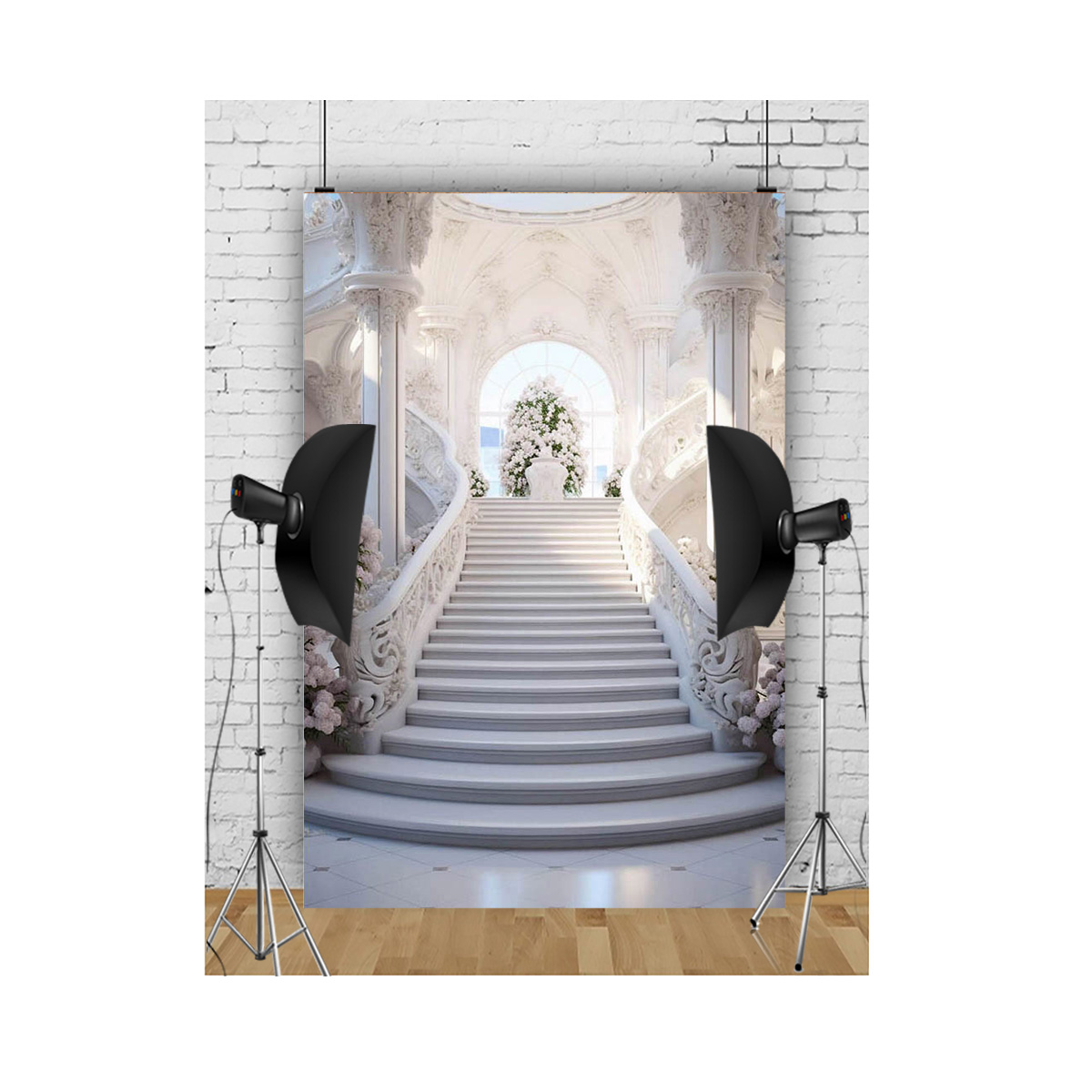 Photography Lighting For Portraits - Indoor Stage Gradient Tones Halo Lighting