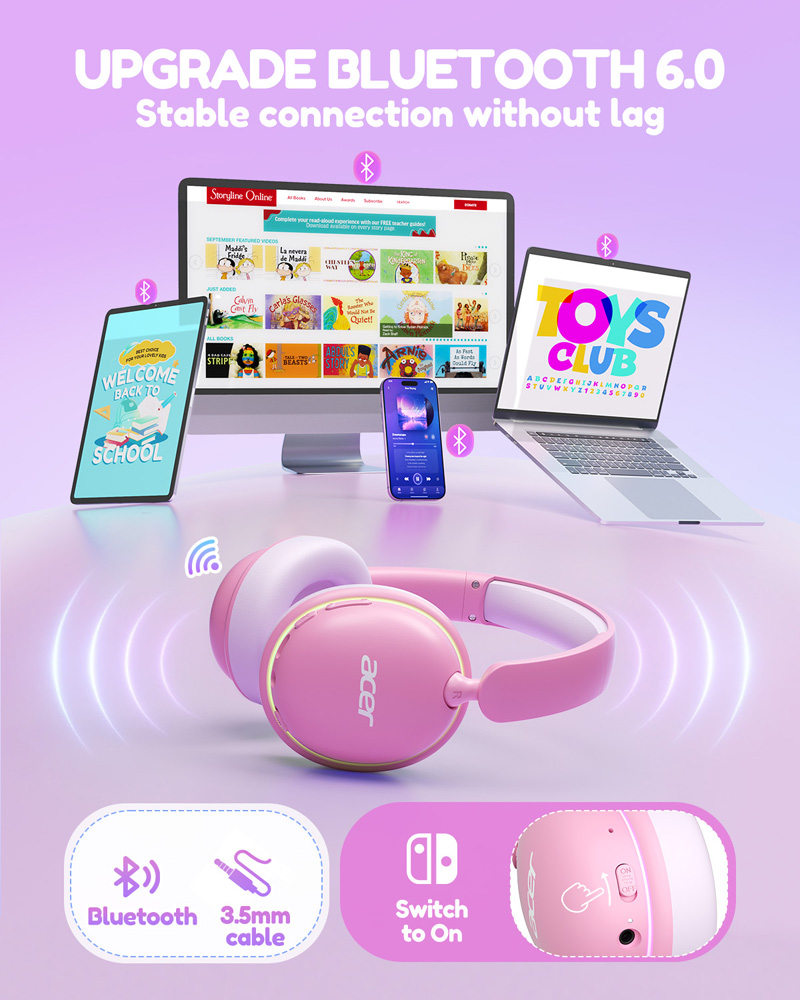 Acer Kids Bluetooth 6.0 Headph - Photography And Videography Lighting 评论和价格