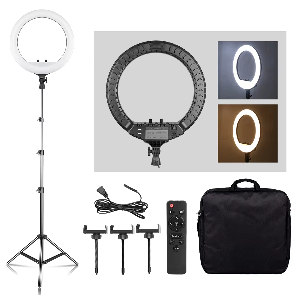 SH 18 Inch Knob Ring Light LED - Photography Lighting Youtube 评论和价格