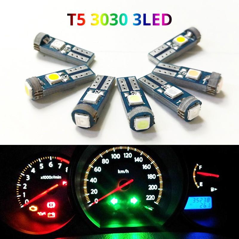 10Pcs T5 Led Bulb Canbus W3W 7 - Interior Photography Lighting 评论和价格