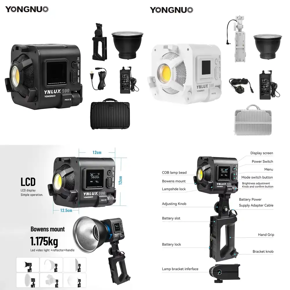 YONGNUO YNLUX100 100W 3200K-56 - Photography Lighting Handheld 评论和价格