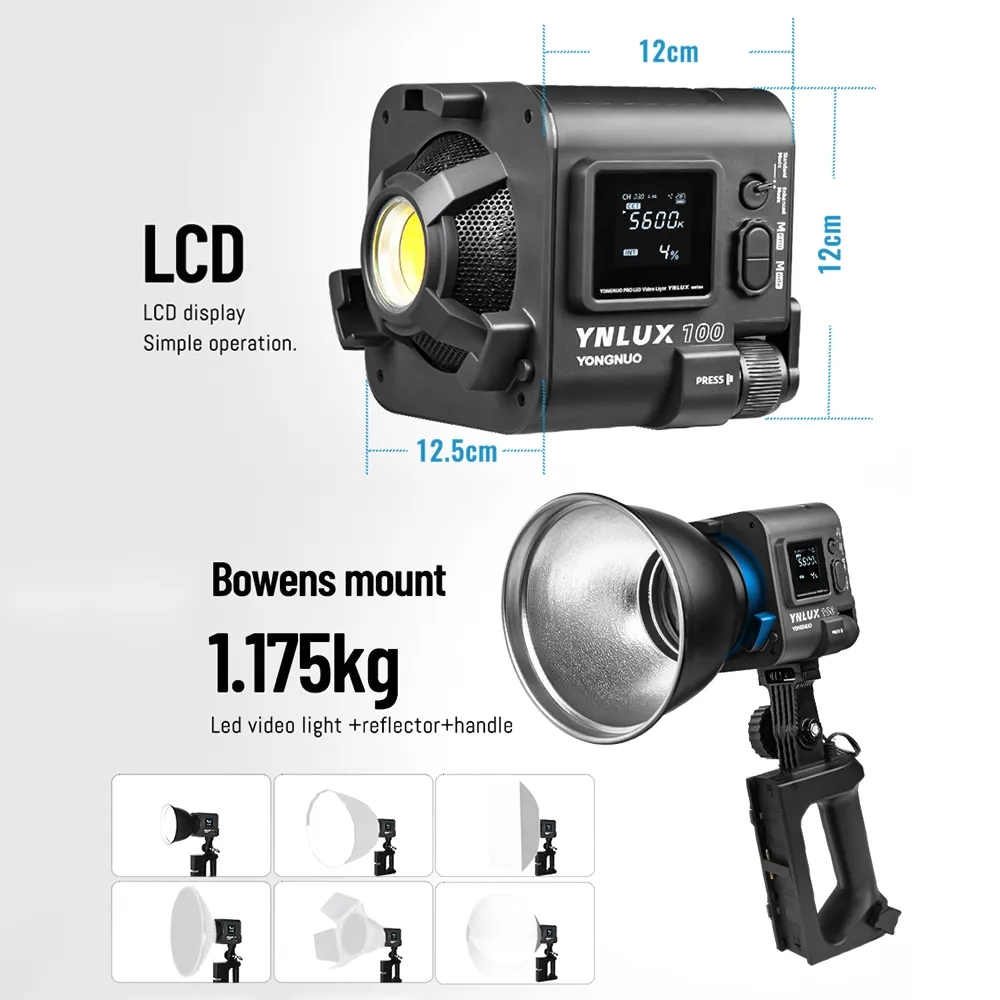 YONGNUO YNLUX100 100W 3200K-56 - Photography Lighting Handheld 评论和价格