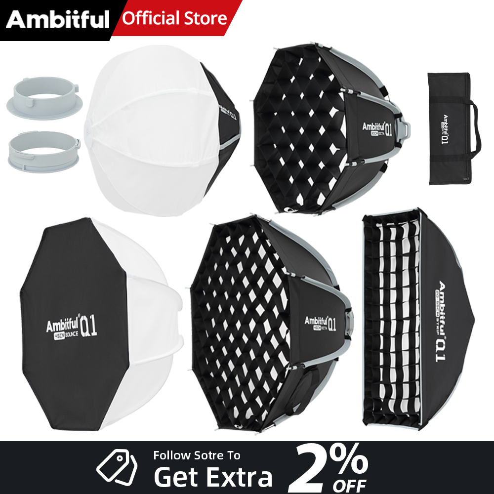 AMBITFUL Q1 Mini Bowens MiniGO - Photography Lighting Diffuser 评论和价格