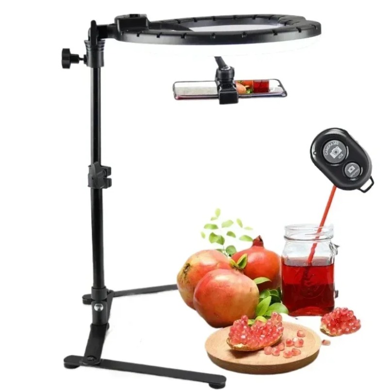 Overhead Phone Mount with Ring - Photography Lighting For Food 评论和价格
