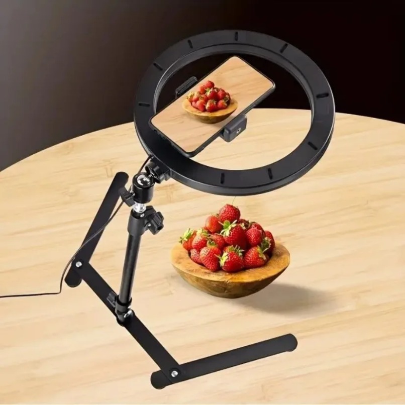 Overhead Phone Mount with Ring - Photography Lighting For Food 评论和价格