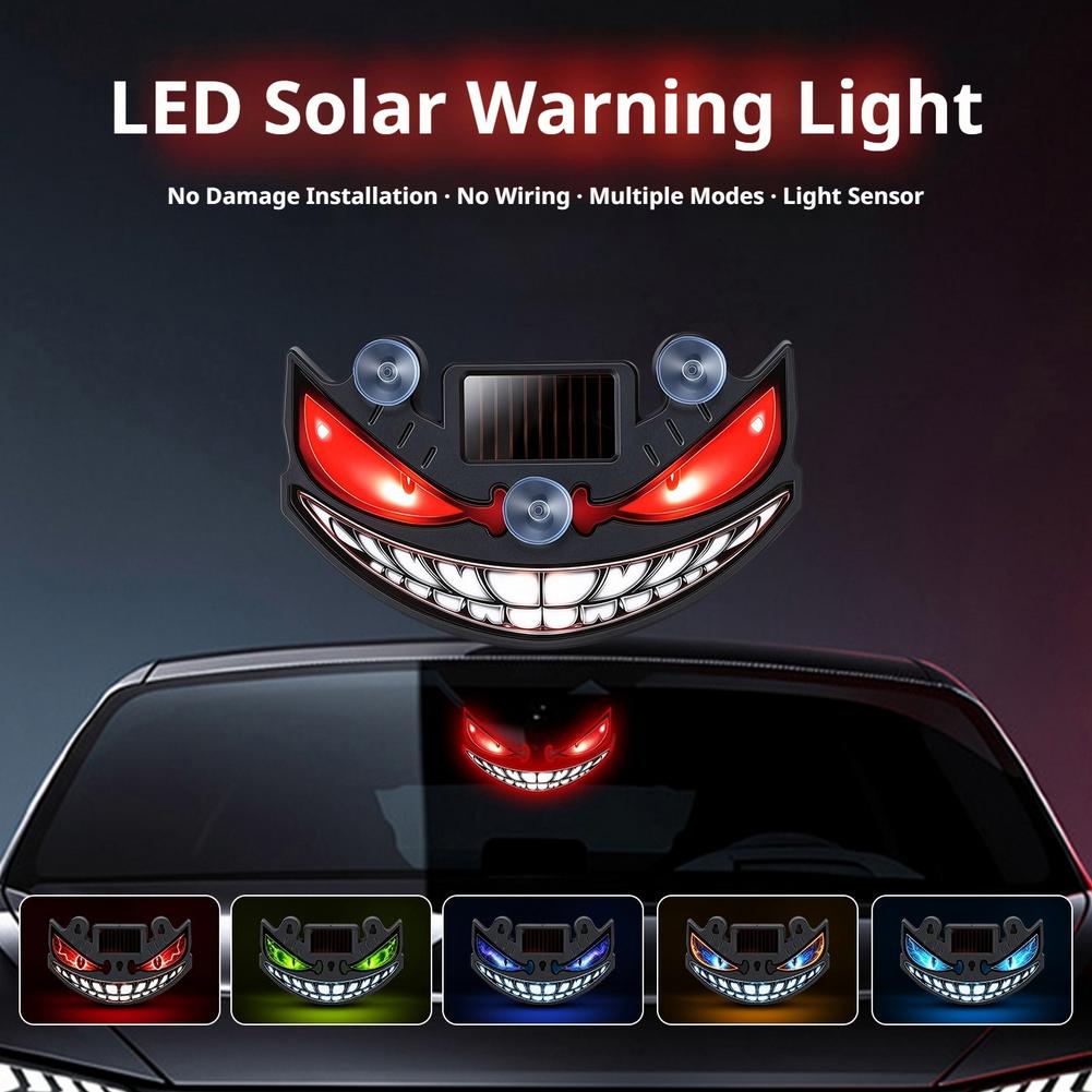 Solar Devil Eye Car LED Decor  - Interior Photography Lighting 评论和价格