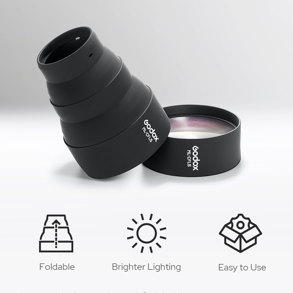 Godox ML-CFL5 Collapsible Fres - Fresnel Lens Attachment 评论和价格
