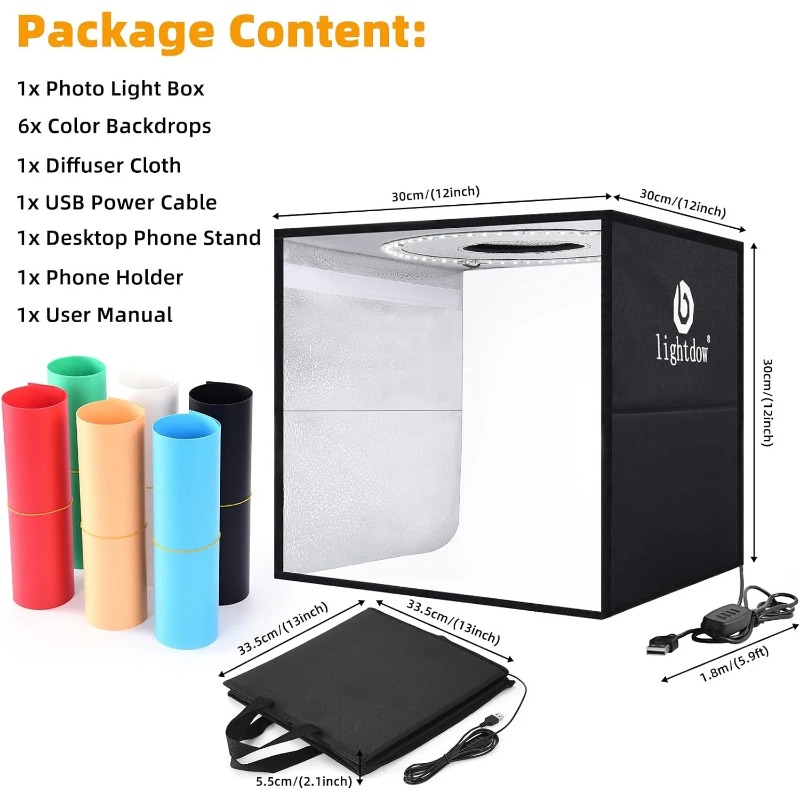 Lightdow Photo Studio Light Bo - Photography Lighting Kit Portable 评论和价格