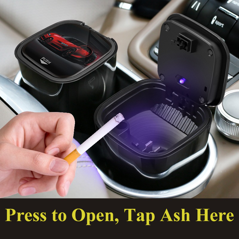 Mobidea Portable Car Ashtray w - Interior Photography Lighting 评论和价格