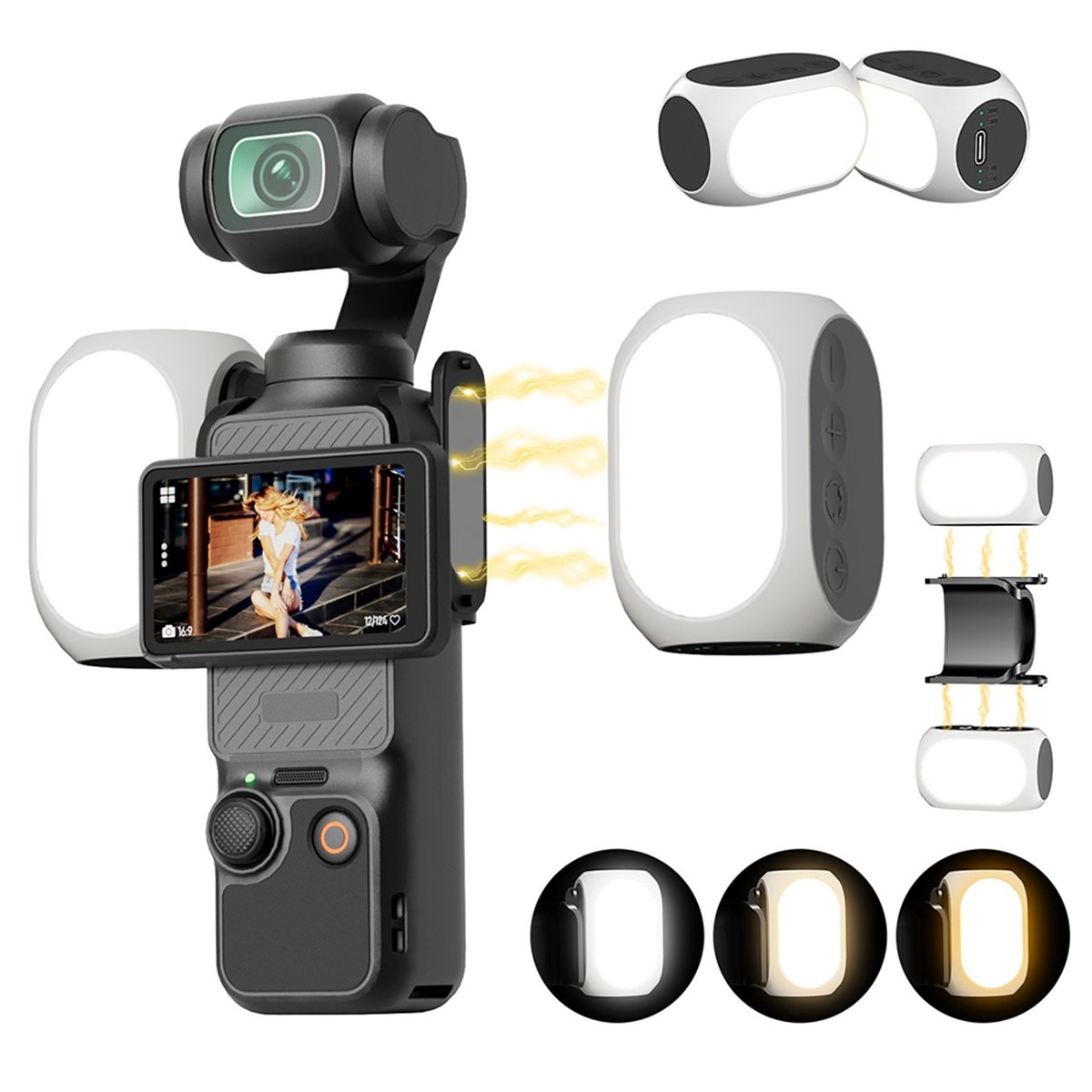FLASH SALE-For Pocket 3 Fill L - Photography Lighting For Sale 评论和价格