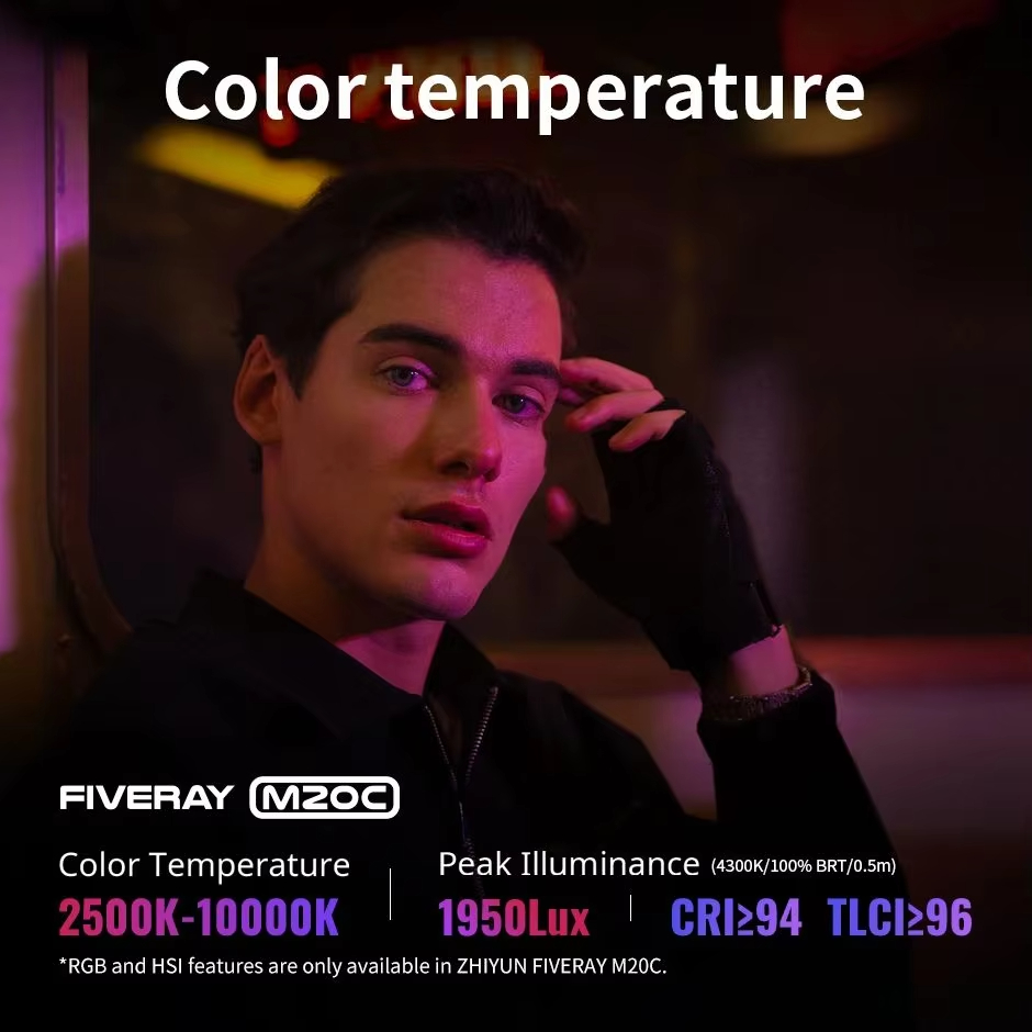 ZHIYUN FIVERAY M20C RGB M20 Bi - Photography Lighting Styles 评论和价格