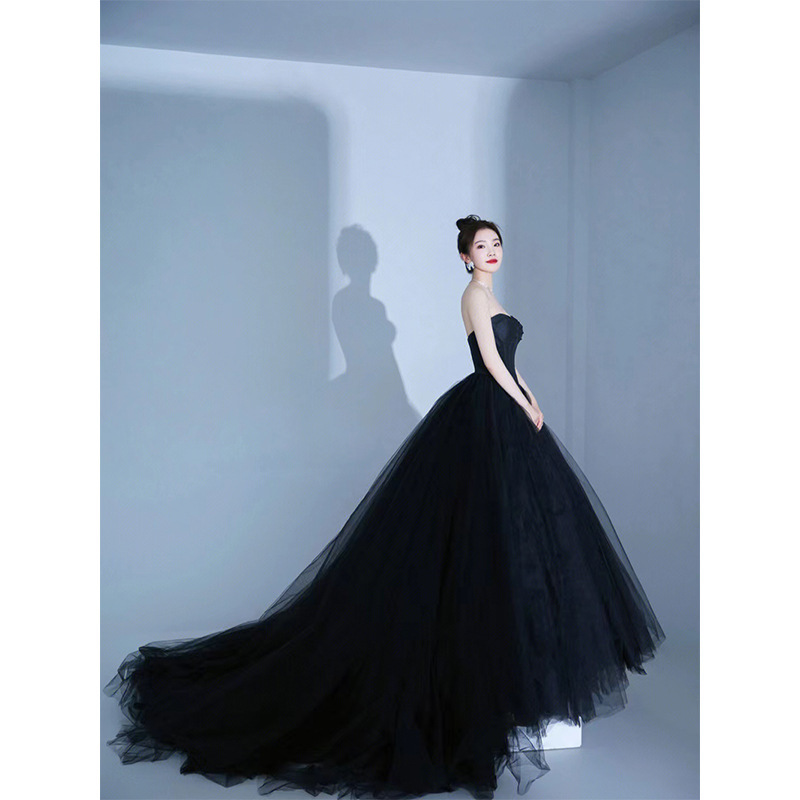 Hebe Style Long Satin Wedding  - Photography Lighting Styles 评论和价格