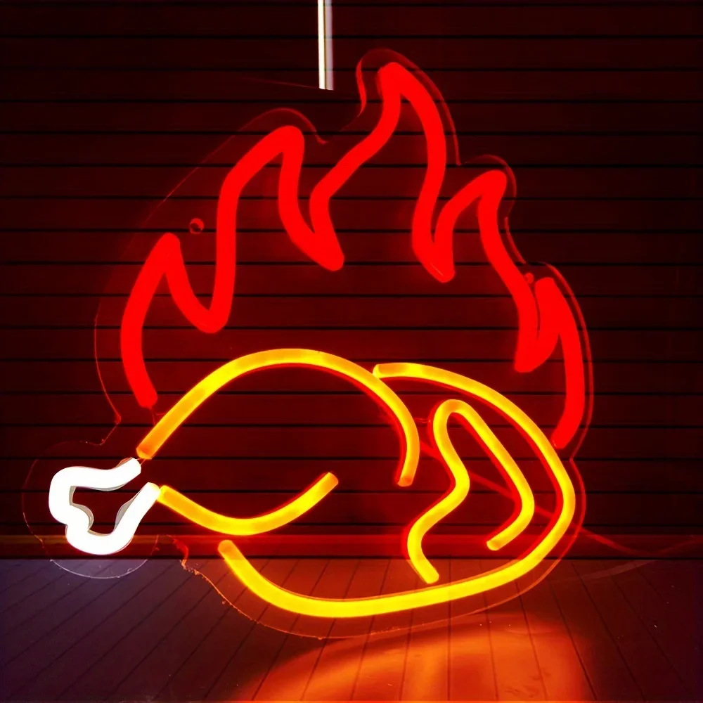 Roasted Chicken Neon Light Sig - Photography Lighting For Food 评论和价格