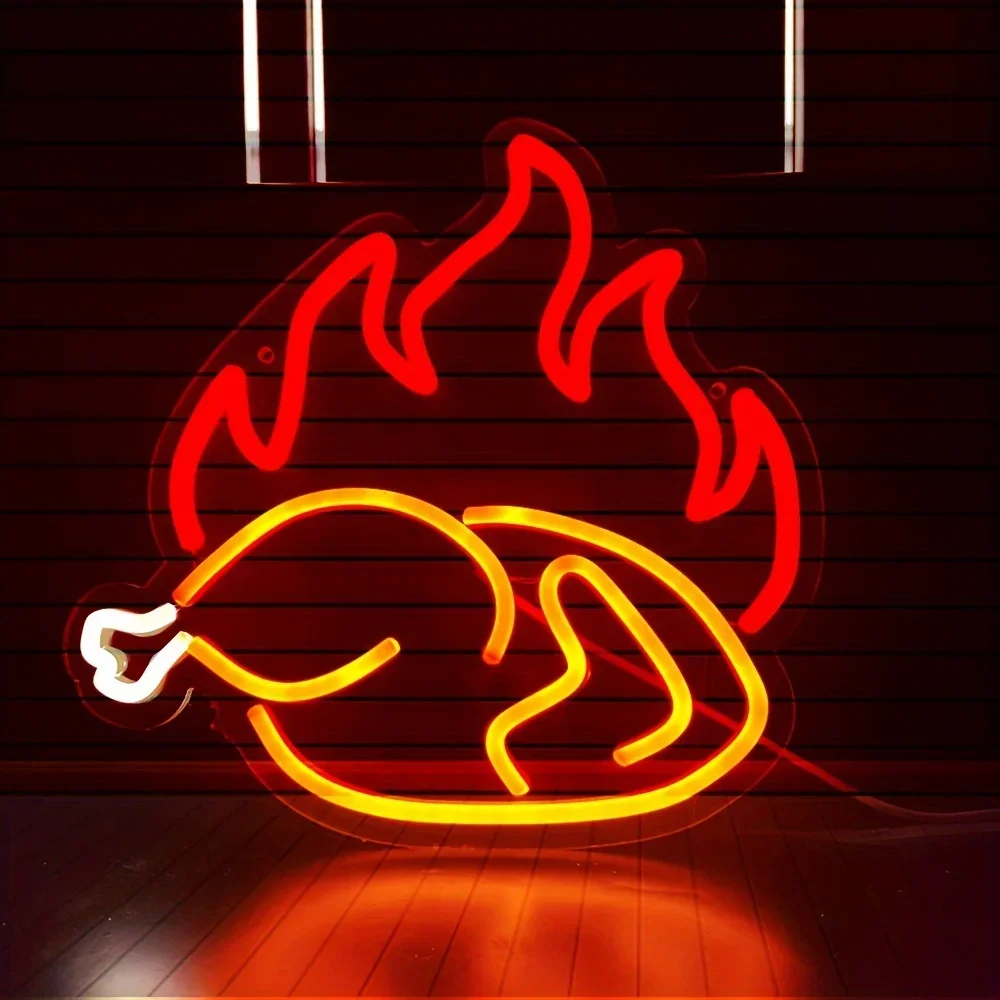 Roasted Chicken Neon Light Sig - Photography Lighting For Food 评论和价格