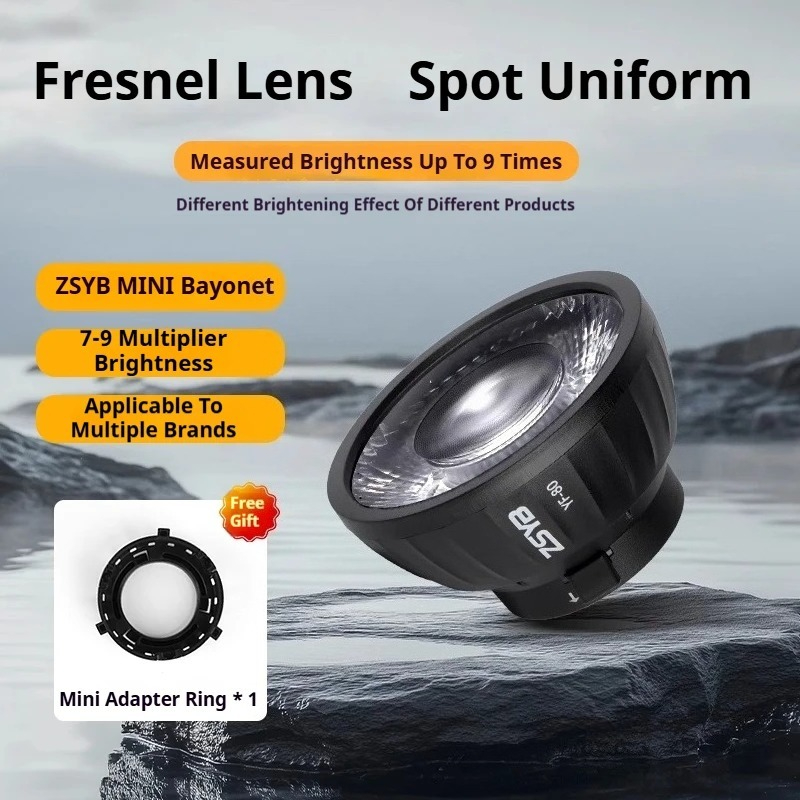 ZSYB YF-80 Fresnel Lens 9 Time - Fresnel Lens Attachment 评论和价格