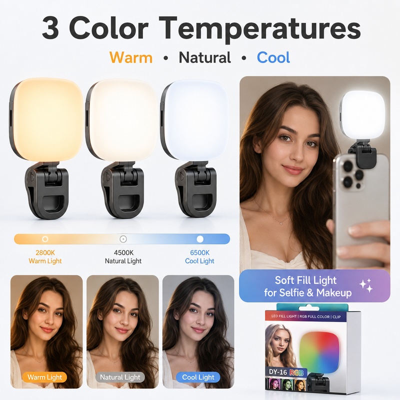 Portable RGB LED Fill Light Po - Photography Lighting Handheld 评论和价格