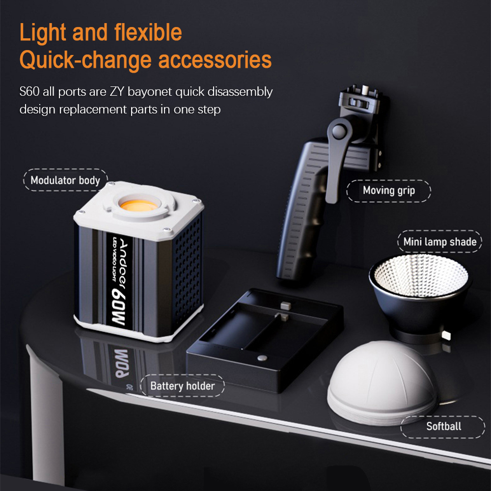 Andoer Tri-Color LED 60W COB P - Photography Lighting Styles 评论和价格