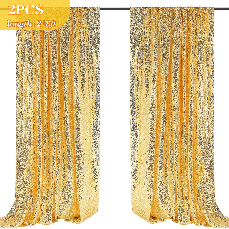 Sequin Backdrop Curtains - 2 P - Photography Lighting Youtube 评论和价格