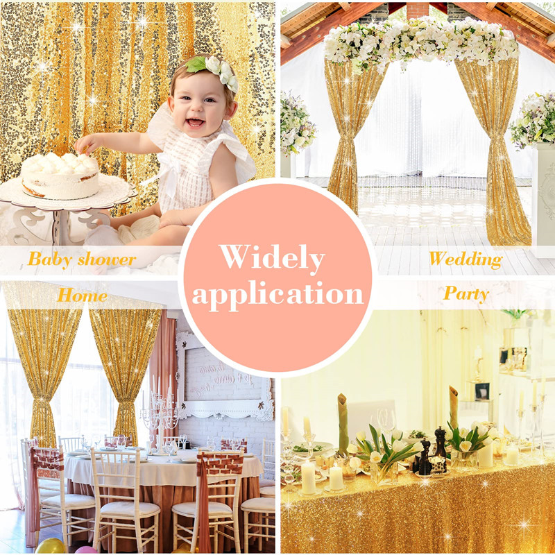 Sequin Backdrop Curtains - 2 P - Photography Lighting Youtube 评论和价格