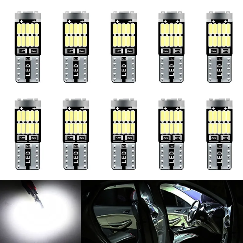 10pcs T10 W5W 194 501 Led Canb - Interior Photography Lighting 评论和价格