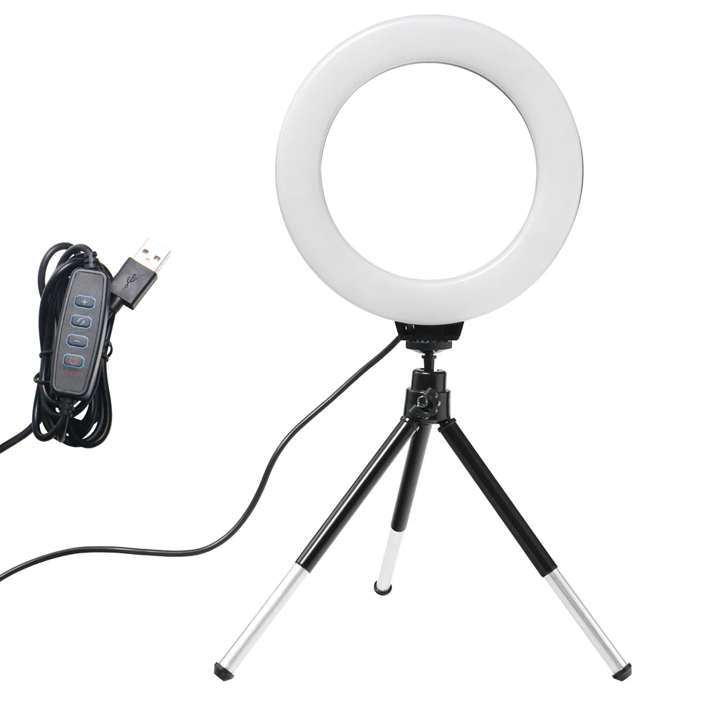 6 Inch Mini Selfie Ring Light  - Photography Lighting Youtube 评论和价格