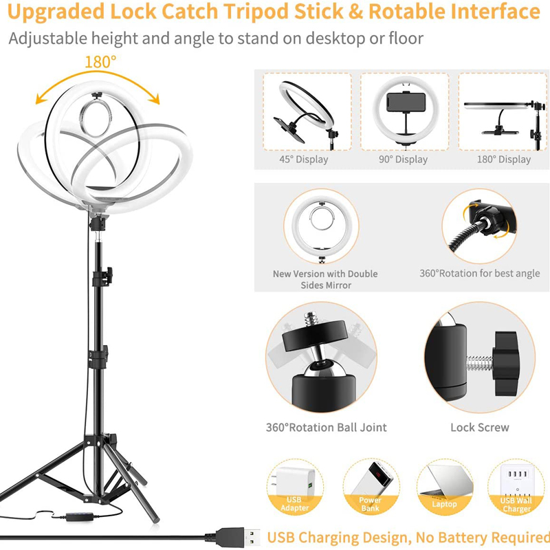 16cm 26cm 33cm LED Ring Lights - Photography Lighting Youtube 评论和价格